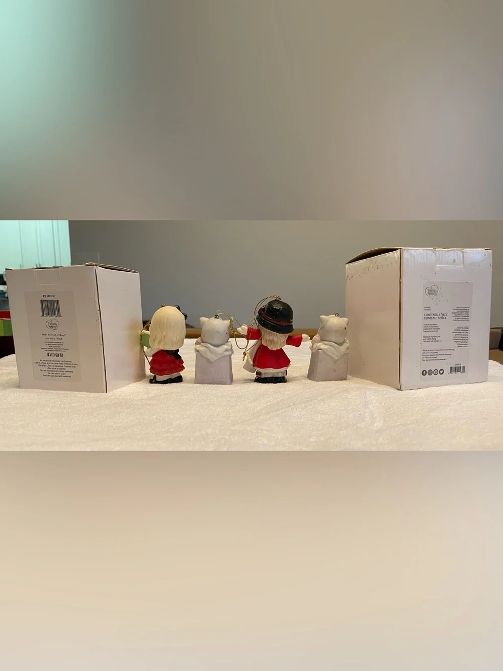 Precious Moments 6 Holiday Figurines/Ornaments.